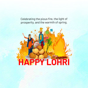 Happy Lohri hd images poster banner status and hd photos